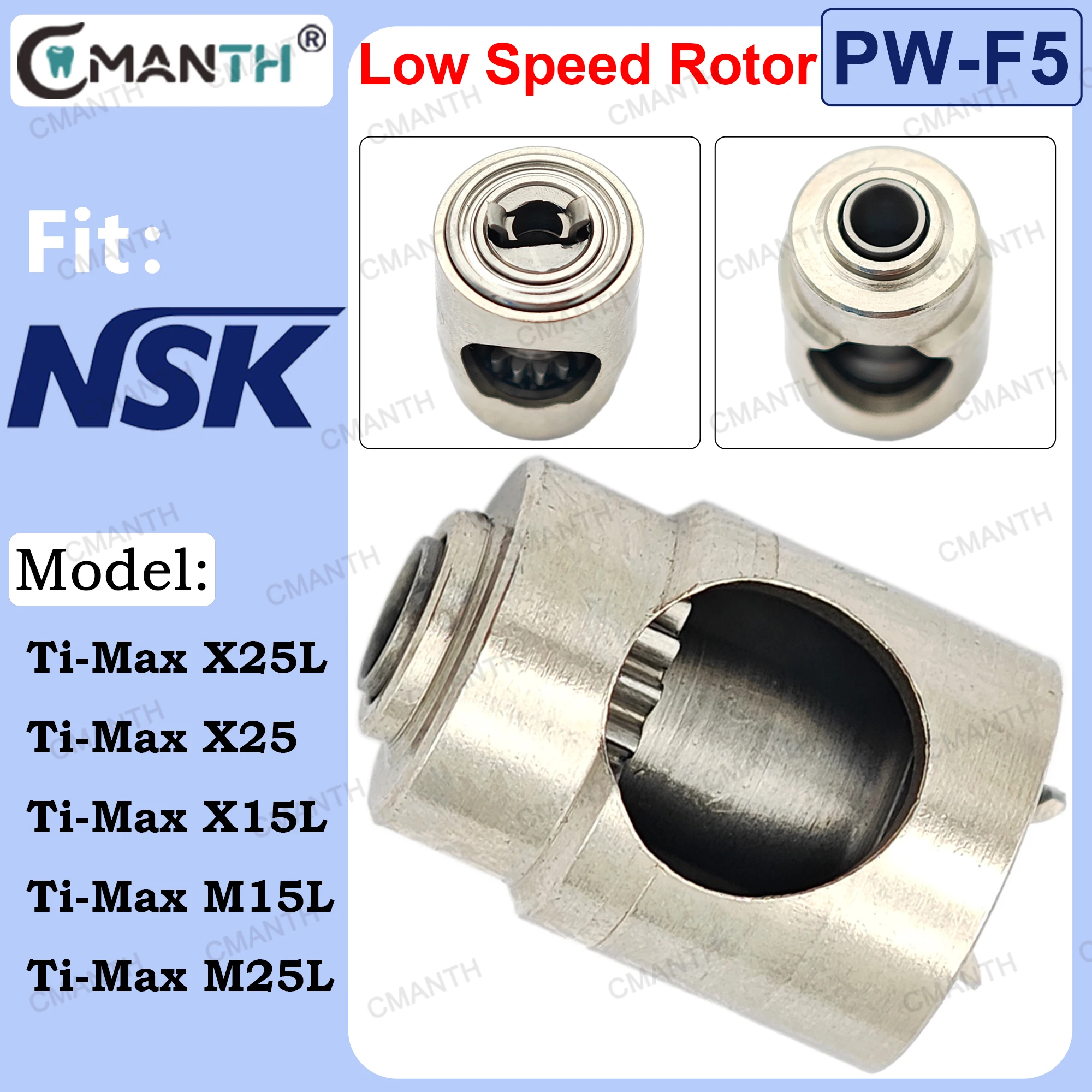 

Dental Cartridge Rotor Fit for NSK Ti-Max X25L/X25 Ti-Max X15L Ti-Max M15L/M25L Low Speed Handpiece Dentistry Accessories
