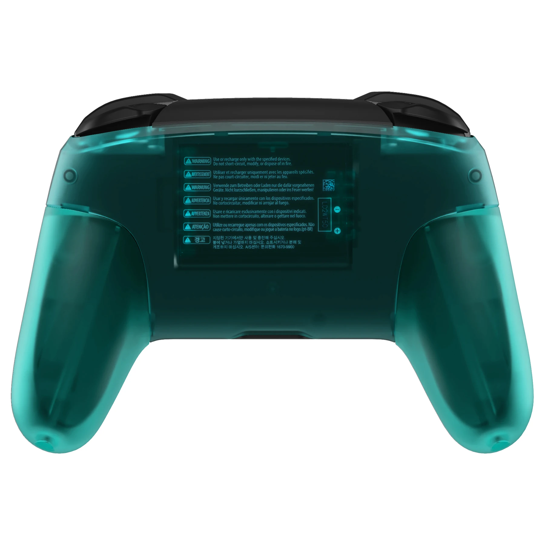 eXtremeRate เปลี่ยนเปลือกยึดสําหรับ NS Switch Pro Controller - สีเขียวมรกต การออกแบบไม้รั้วแปดเหลี่ยม
