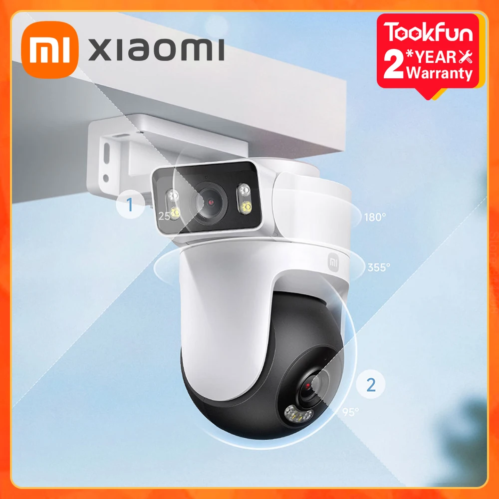 Nieuwe Xiaomi Outdoor Cw500 Dual Camera Versie Ip66 Beveiliging Cctv Ai Detectie Full-Color Nachtzicht Smart Home