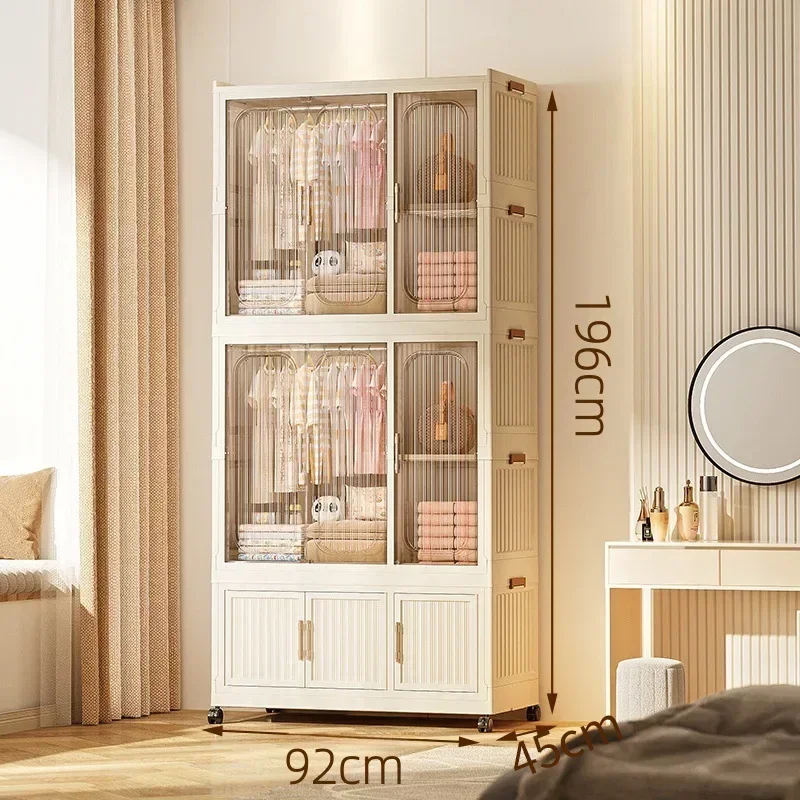 Minimalist Home Bedroom Folding Simple Clothes Locker Children's Clothes Locker Multifunctional Storage Cabinet Durable