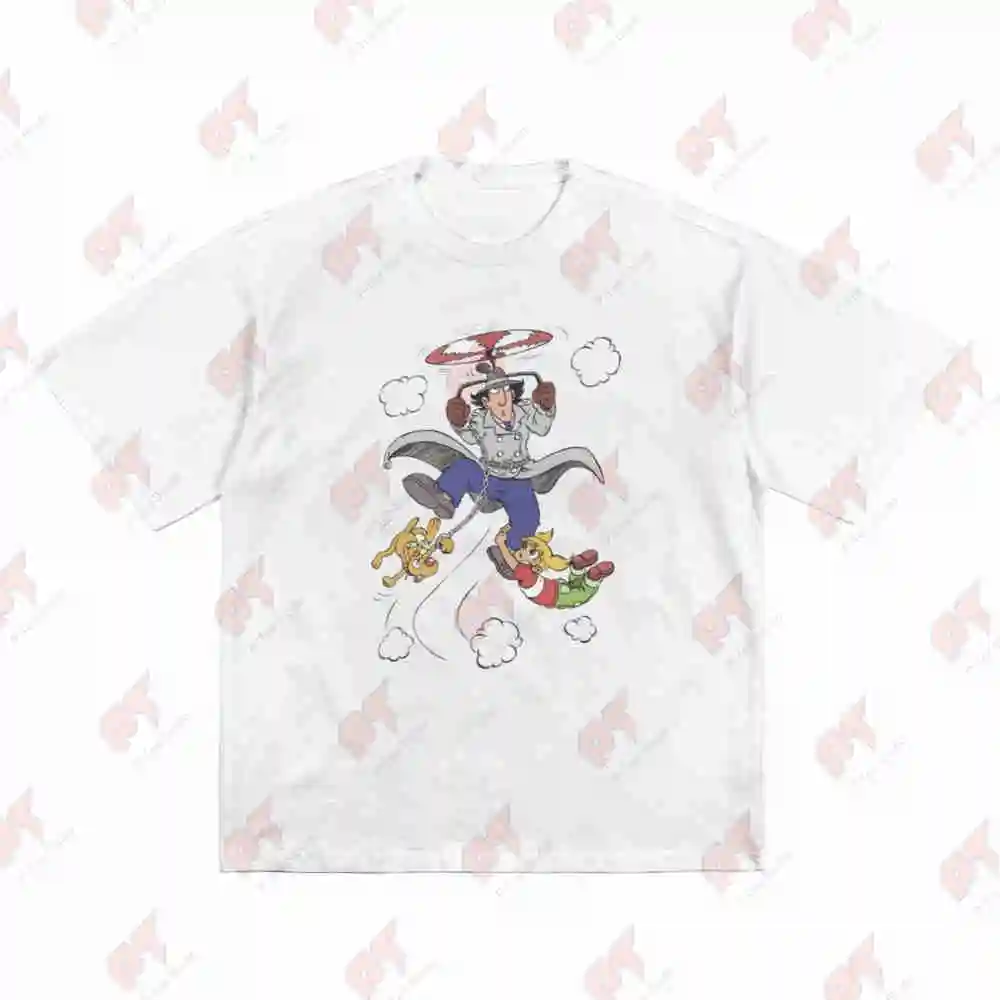 Inspector Gadget Animated Detective Short Sleeve Tee 100% Cotton T-Shirt