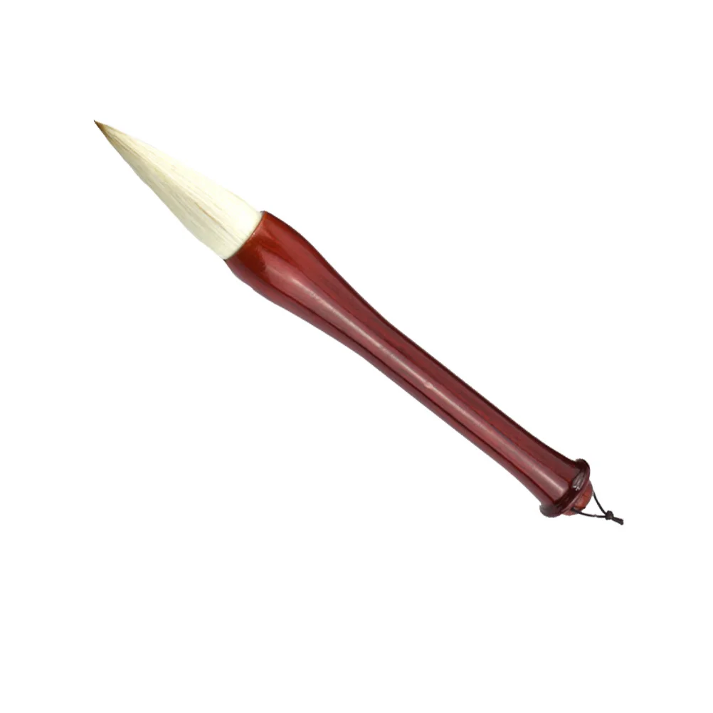 Pincel de caligrafía china de pelo de oveja y pelo de lobo de 24Cm para escribir pintura herramienta de arte de tinta tradicional pluma de dibujo con mango marrón