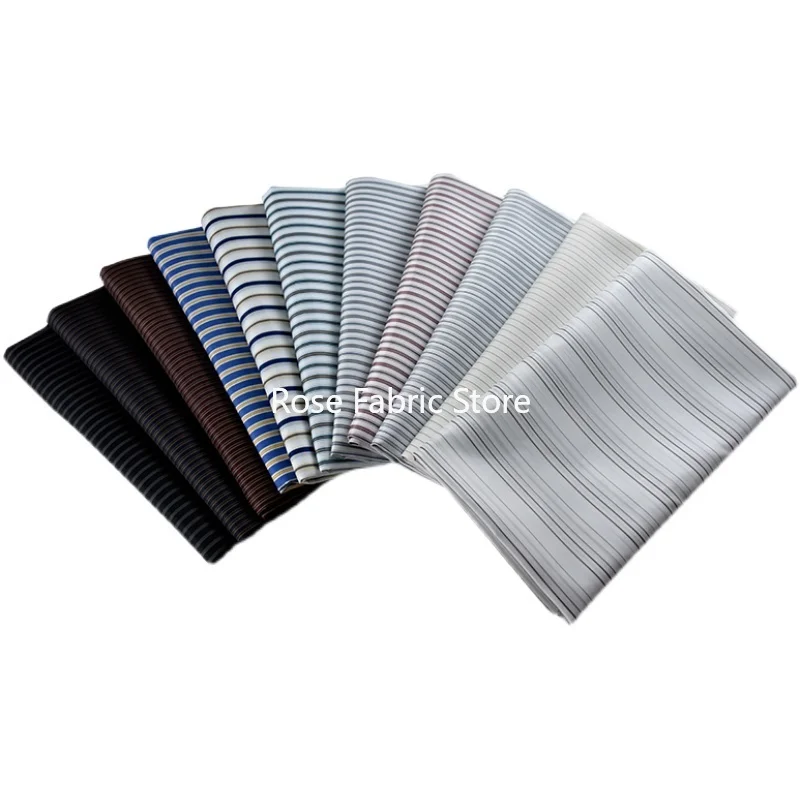 1 Meter Striped Lining Polyester  Fabric Bags Coat Suit Pocket Interlining Fabrics Smooth Dustproof Antistatic Tissu