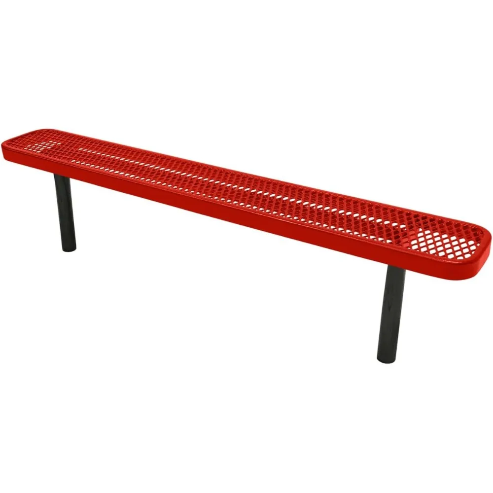 

Coated Outdoor Furniture Heavy-Duty Outdoor Bench Thermoplastic Coated, Expanded Metal, Commercial-Grade Seating, Made in Americ