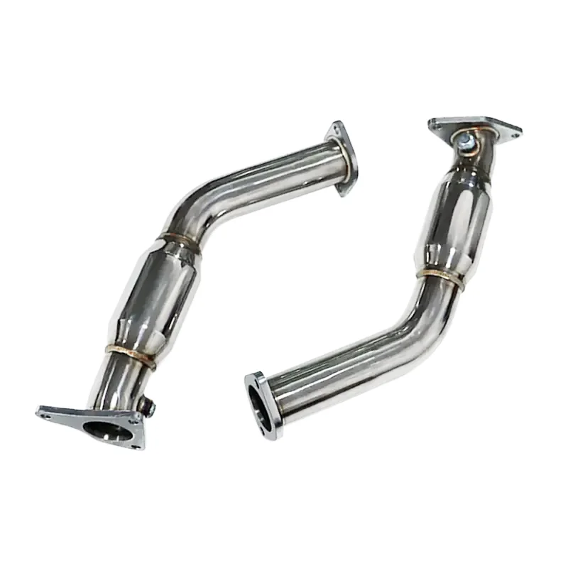 3“ ”Straight  Downpipe Resonated For Infiniti Q50 16-19 3.0TT Redsport AWD RWD Q60 With Muffler