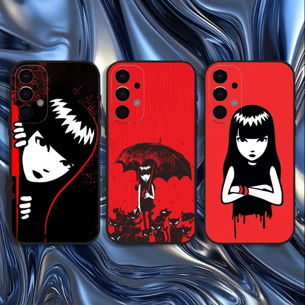 

Comics Emily The Strange Phone Case For Samsung S25,S24,S21,S22,S23,S30,Ultra,S20,Plus,Fe,Lite,5G Black Cover