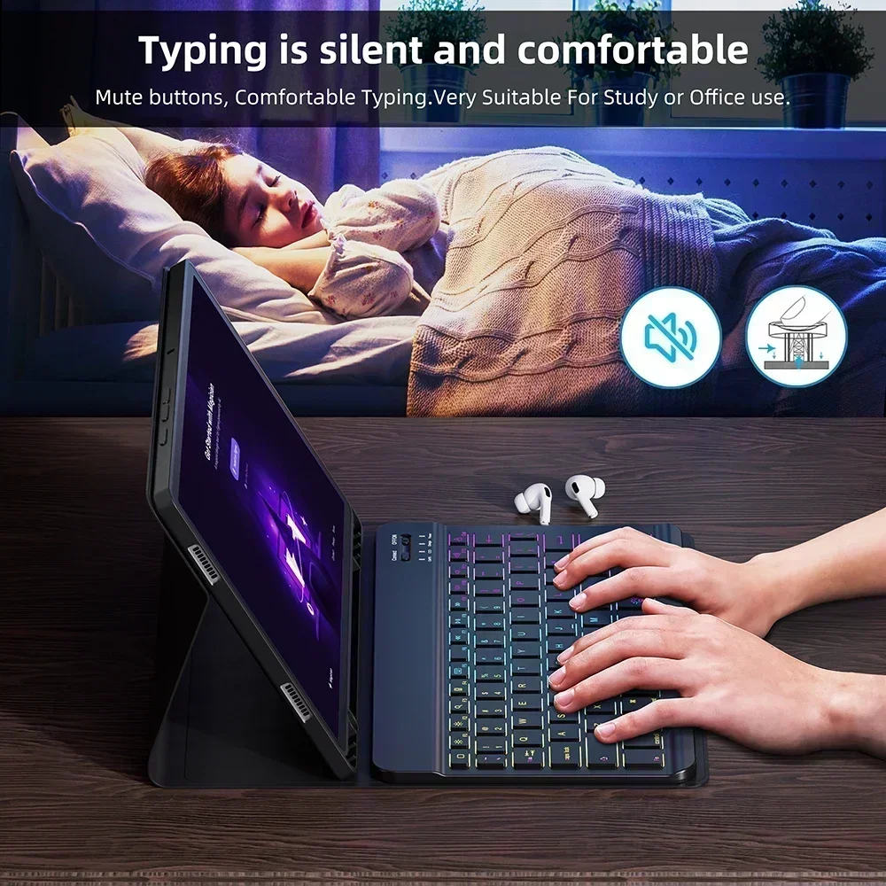 Keyboard Case For iPad 11th Generation 11'' A16 2025 Magic Keyboard Tablet Cover For iPad 11th Case Generation 11 Inch A16 2025