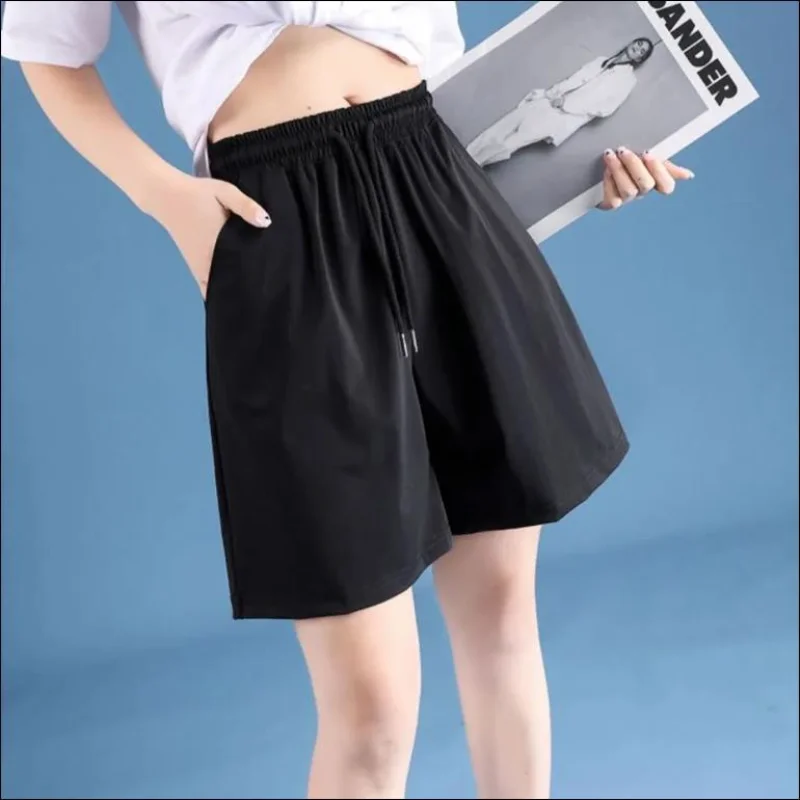 Pantalones cortos de estilo deportivo para mujeres estudiantes S-3XL verano transpirable de secado rápido Unisex fresco pareja ocio joven sólido ropa de calle para correr