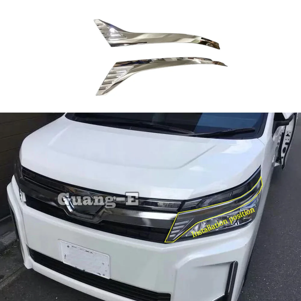 

Для Toyota Noah Voxy 80 Series 2015 2016 2017 2018 2019 2020 2021 наклейка на кузов, передняя брови/подсветка, рамка лампы, крышка