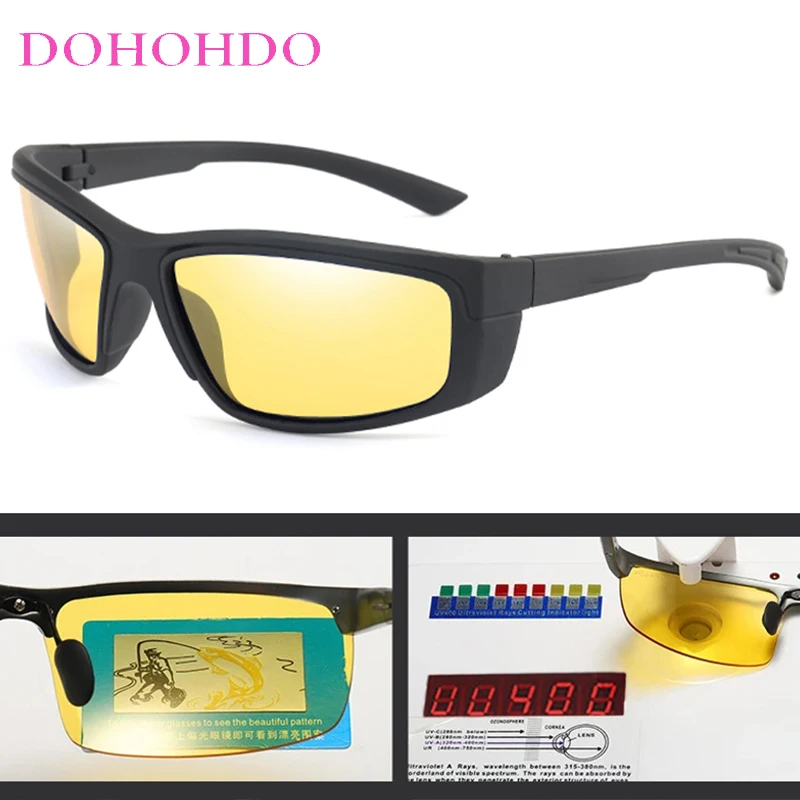 Marca motorista óculos de visão noturna homem mulher polarizada óculos de sol anti brilho óculos de condução do carro gafas de hombre uv400