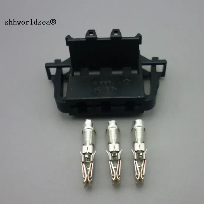 

Shhworldsea 3-контактный 1J0 972 753 автомобильный кабельный разъем женский автоматический вентилятор провод розетки 6,3 мм 1J 0972753 Для VW для Audi