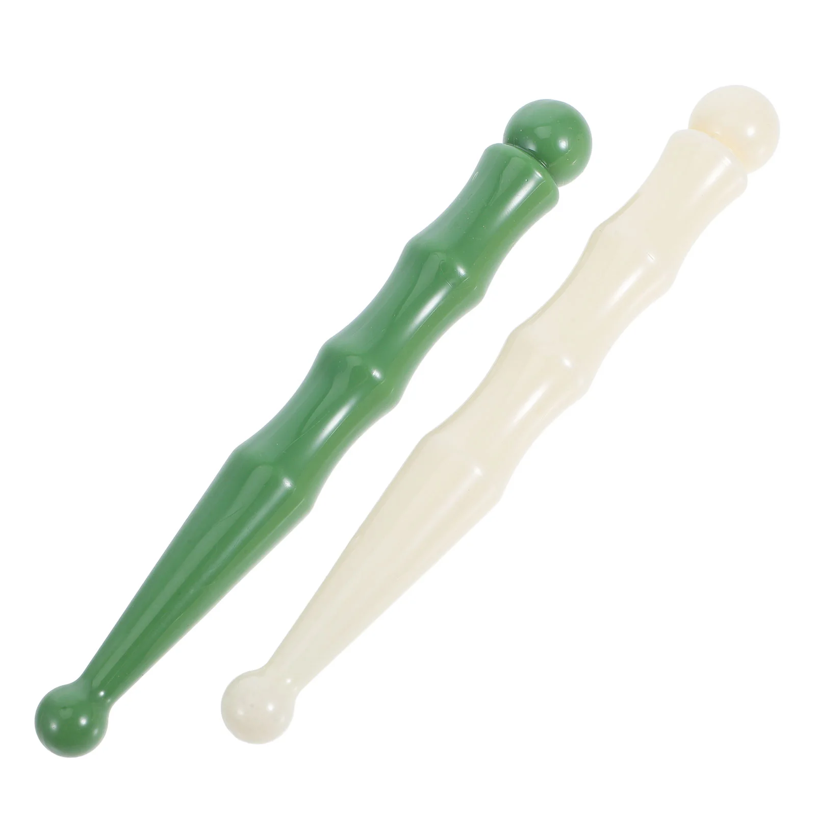 2 Pcs Acupuncture Massage Stick Gua Sha Facial Tools Massager Pen Guasha Manual Sticks Resin