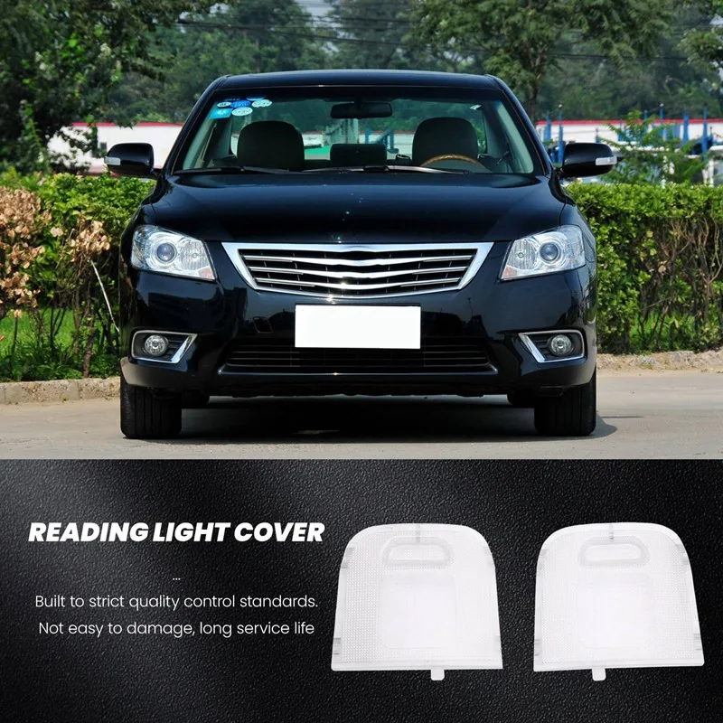 Front Row LH+RH Dome Map Reading Light Cover For Toyota 6TH Camry 2006-2011 81241-06060 81242-06060