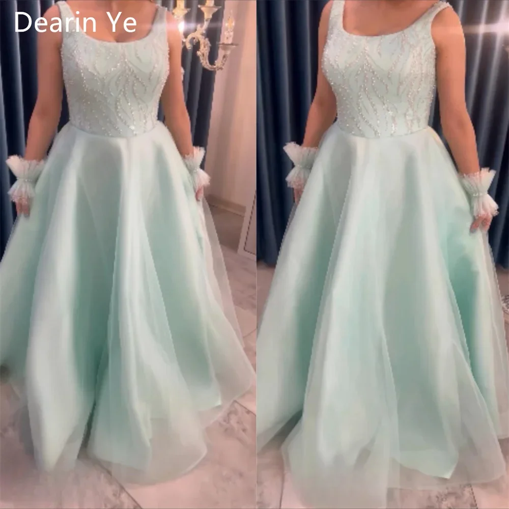 

Saudi Arabia Formal Dress Evening Dearin Shoulder Girdle A-line Floor Length Skirts Draped Sequin Sleeveless Embroidery Bespoke