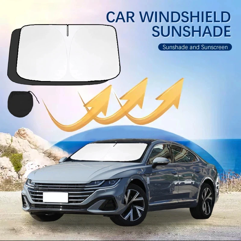 Foldable Car Windshield Sun Shade, for Cars SUVs Compact Storage Auto Sun Shield Protector to Keep Cool Protect Interior