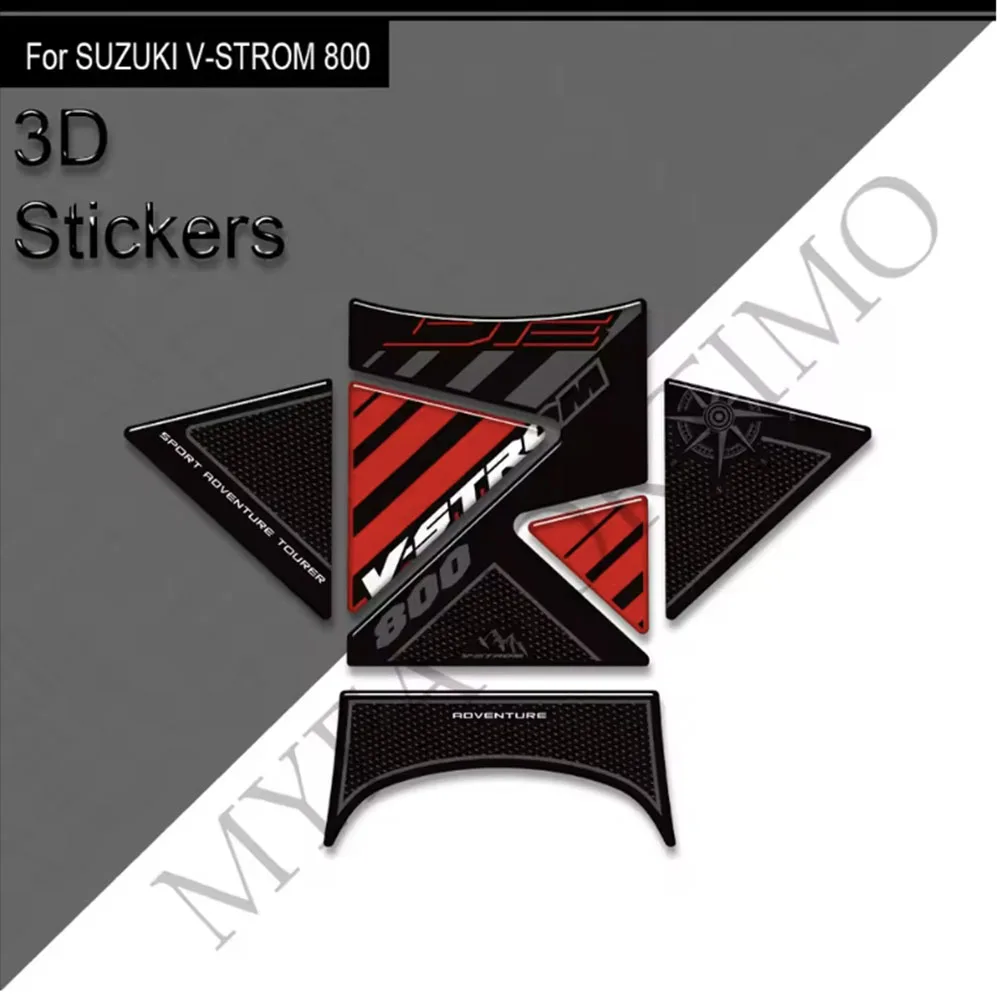 Motorcycle Tank Pad Gas Fuel Oil Knee Stickers For Suzuki V-STROM VSTROM V STROM 800 DE 800DE Adventure Protector 2023 2024 2025
