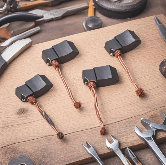 4PCS Carbon Brushes DIY Accessories Car Electronic Fan Motors 8*9.7*22mm Automotive Fan Motor Brushes