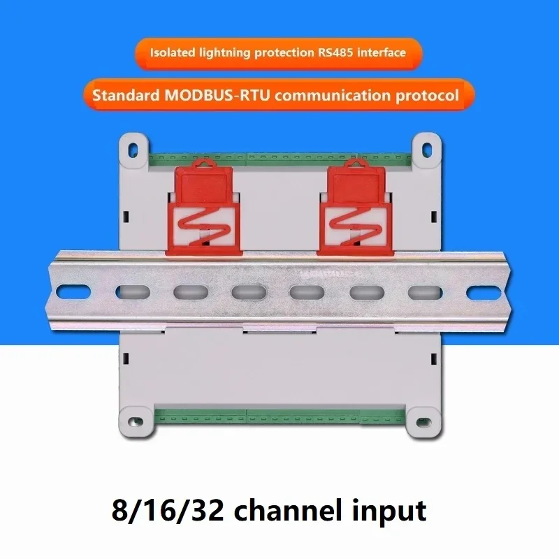 PT100 & K-Type Thermocouple Temperature Acquisition Module: 8–32 Channel Isolated RS485 Input Thermal Resistance Collector