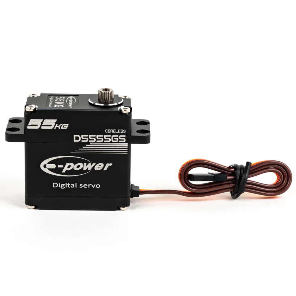 E-Power 55KG Waterproof Digital Servo HV Coreless Metal Gear Aluminum Case 180/270° for RC Car Truck Boat