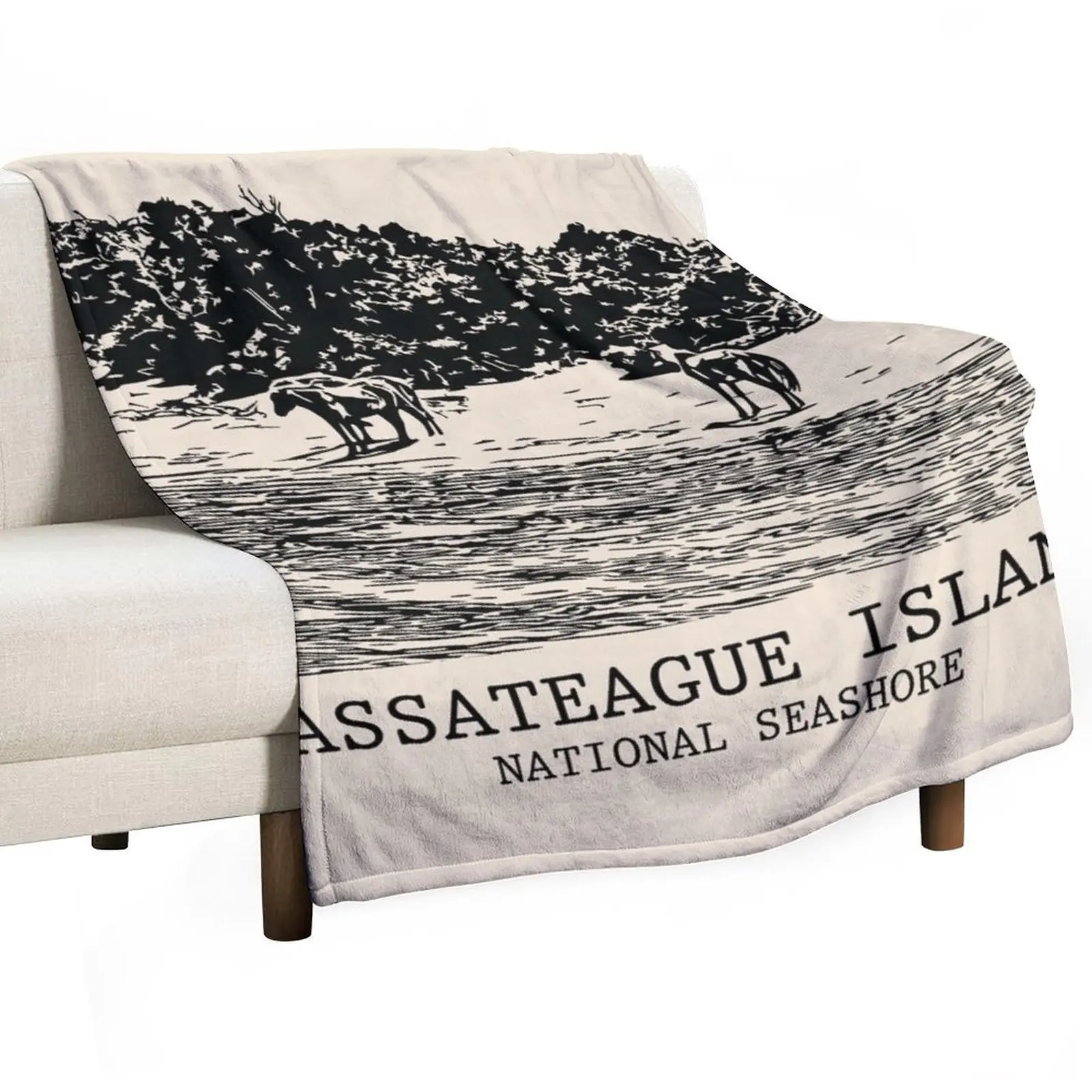 Assateague Island National Seashore Throw Blanket Polar for winter Moving christmas decoration Warm Furrys Blankets
