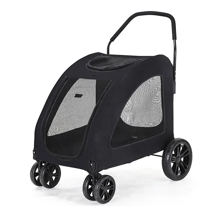 Pet Stroller Large and Medium-sized for Dogs with Disabilities for Cats To Go Out Lightweight and Portable Foldable Dog Stroller