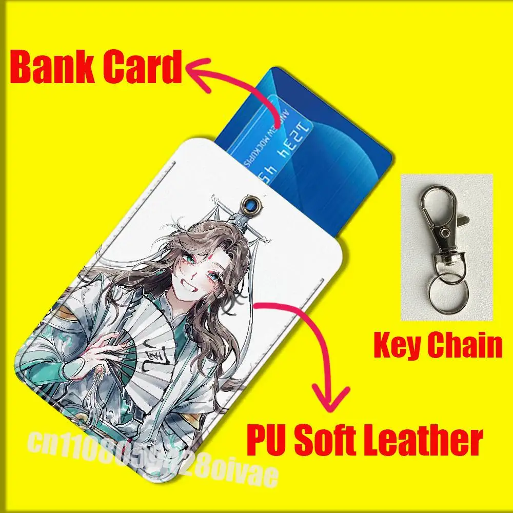 羅冰河 S-Scum Villains 自己救済システム IDクリップ クレジットカード バンクカード バッグ バスカード 食事カード ホルダー カバー ポケットデコレーション キーホルダー