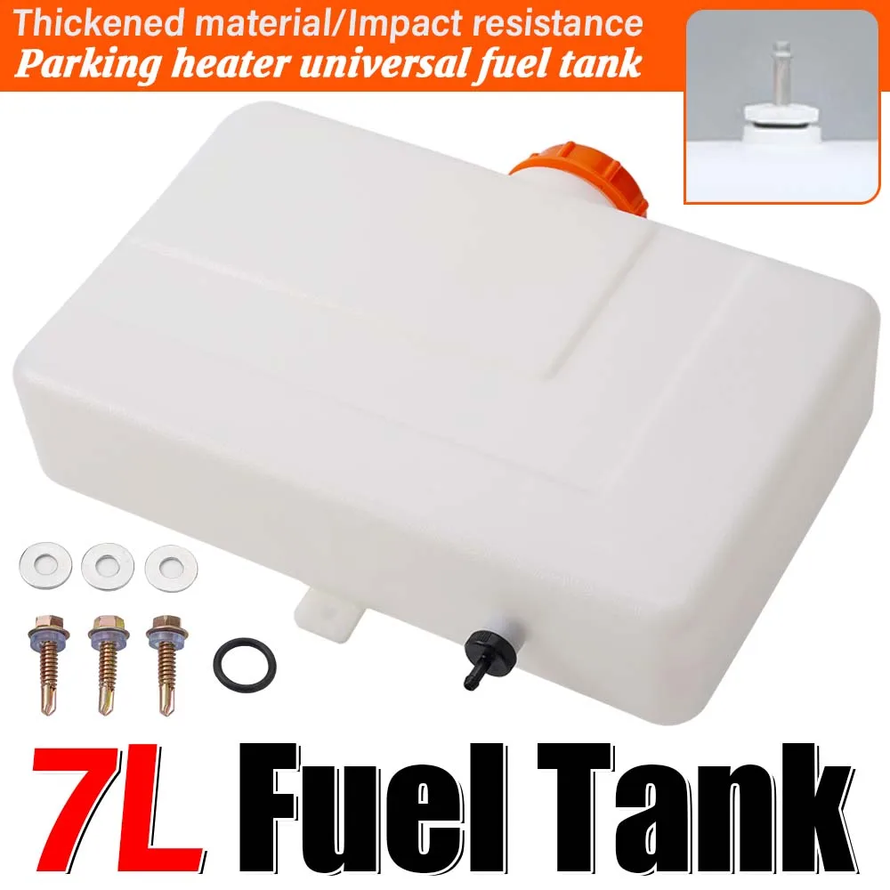 Fuel Oil Tank Plastic 7L Anti-Static Backup Gas Can With Oil Extractor Universal for Car ATV SUV Parking Heaters Fuel Tank