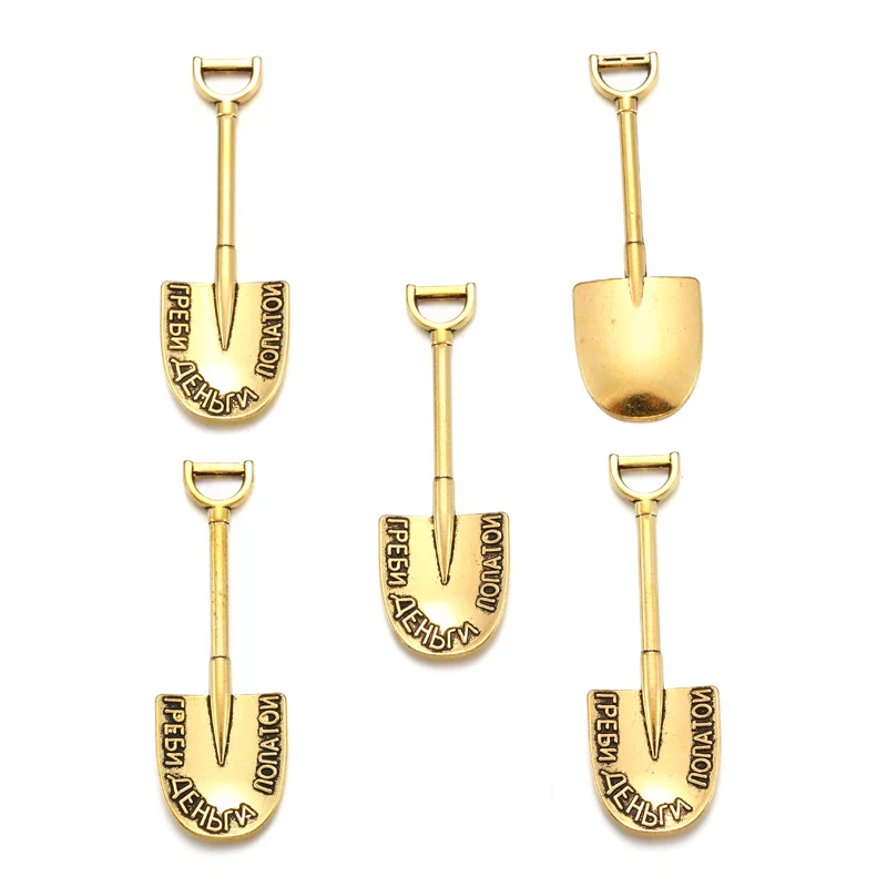 10 pcs Metal shovel Charms Diy Jewelry Handmade Accessories Fashion Charms Pendant  45*15mm J283