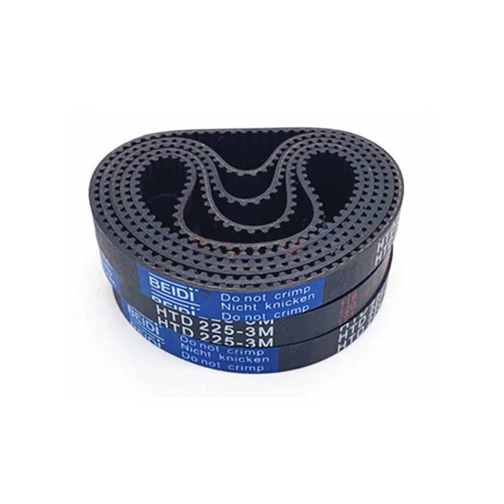 1PCS Arc HTD-3M Timing Belt Width 6/10/15/20mm Rubbe Closed Loop Synchronous Belt Pitch 3mm Perimeter 87mm-288mm