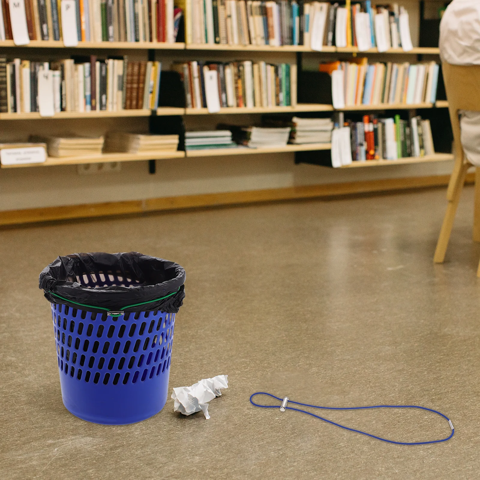 6 قطع من مشابك كيس القمامة المرنة القابلة للتعديل، أربطة مطاطية مضادة للانزلاق للمكتب المنزلي والمدرسة #3