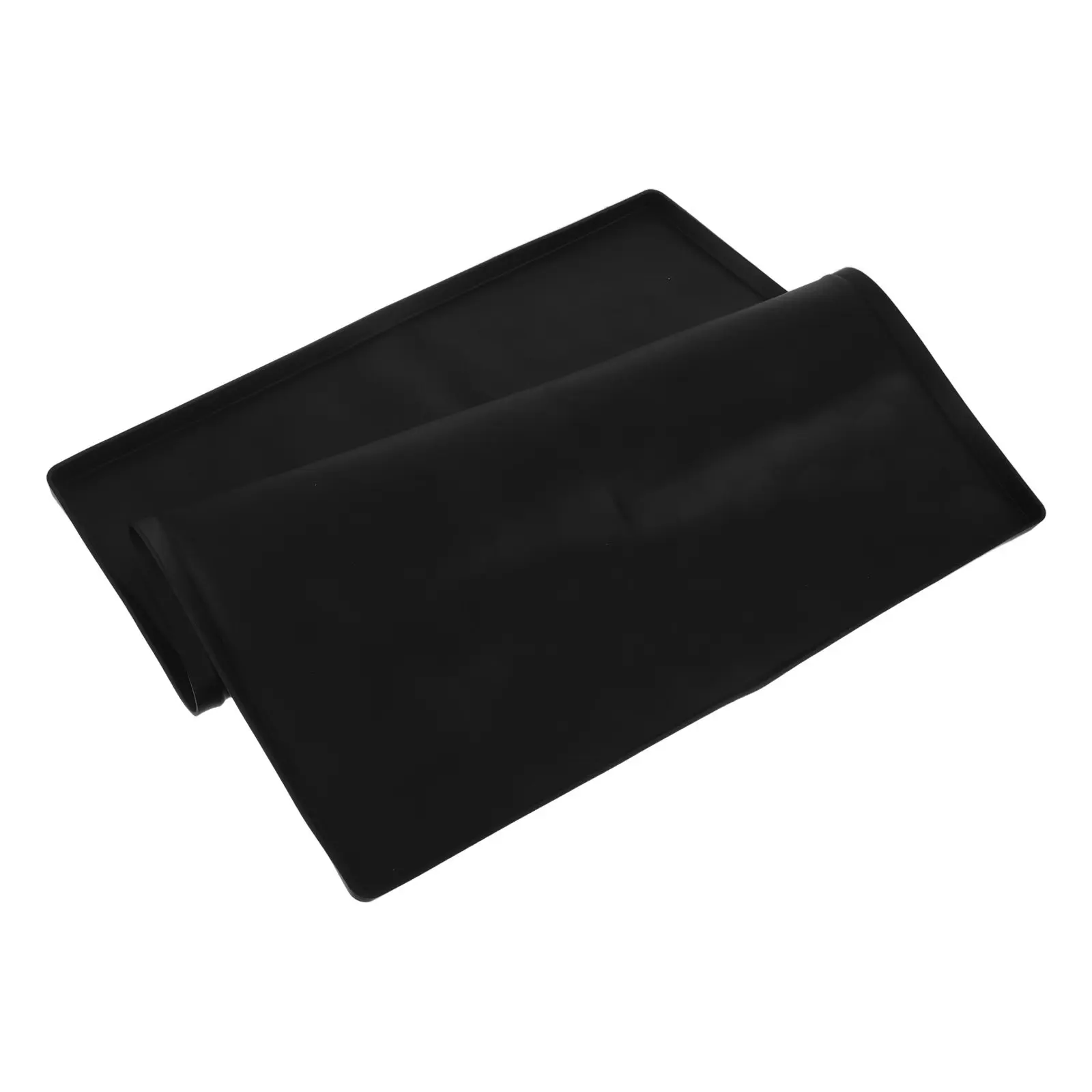 Silicone Washer Dryer Cover Top Black Waterproof Non-Slip Mat for Laundry Room Scratch Uv Protection Noise Vibration Reduction