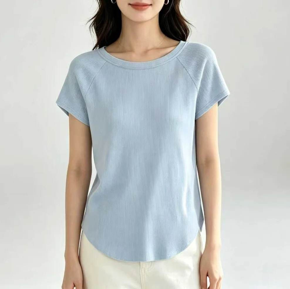 Yoga Clothes for Women 2026 New Style Tops, Lazy Style Summer Nude-Feel Yoga Clothes, Loose Fit, Cover-Up, Suitable for Outdoor Running and Sports