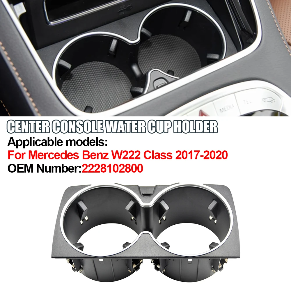 

enter Console Drink Cup Holder For Mercedes Benz W222 Class 2017-2020 C Car Bottle Holder Car Styling
