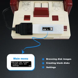 FDSkey Disk System Drive Emulator with OLED Display Support MicroSD Game Card For AV FC Famicom Console