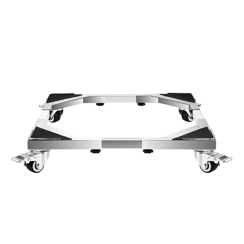 Washing Machine Base Bracket Universal Heightening Bracket Thickened StainlessSteel Telescopic Adjustment Movable UniversalWheel