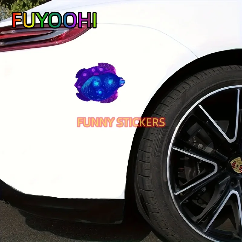 FUYOOHI Marine Turtle Waterproof Vinyl Stickers for All Vehicles, Motorcycles, Helmets & Laptops