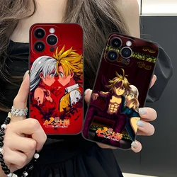 Seven Deadly Sins Elizabeth Mobile Phone Case for iPhone 16 15 14 13 12 11 X XR XS 8 7 Pro Max Plus Mini Black Phone Cover Shell