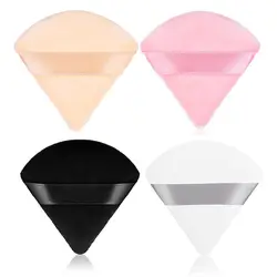 1PC New Soft Cotton Triangle Powder Puff Washable Velvet Sponge Face Powder Puff Face Cosmetics Puff Makeup Accessories