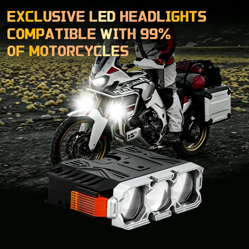 Unique Design Waterproof 3 Lens 100W LED Grille Spotlight Fit Car Truck ATV Motorcycle Exterior Auxiliary Light