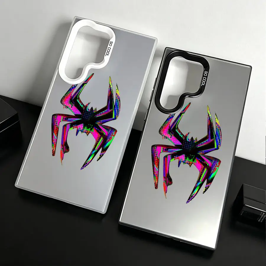Colorful Spider Case for Samsung Galaxy S26 S24 FE Note 20 Ultra S25Edge S21 S22 Ultra S25 S23 S20 FE Phone Cover