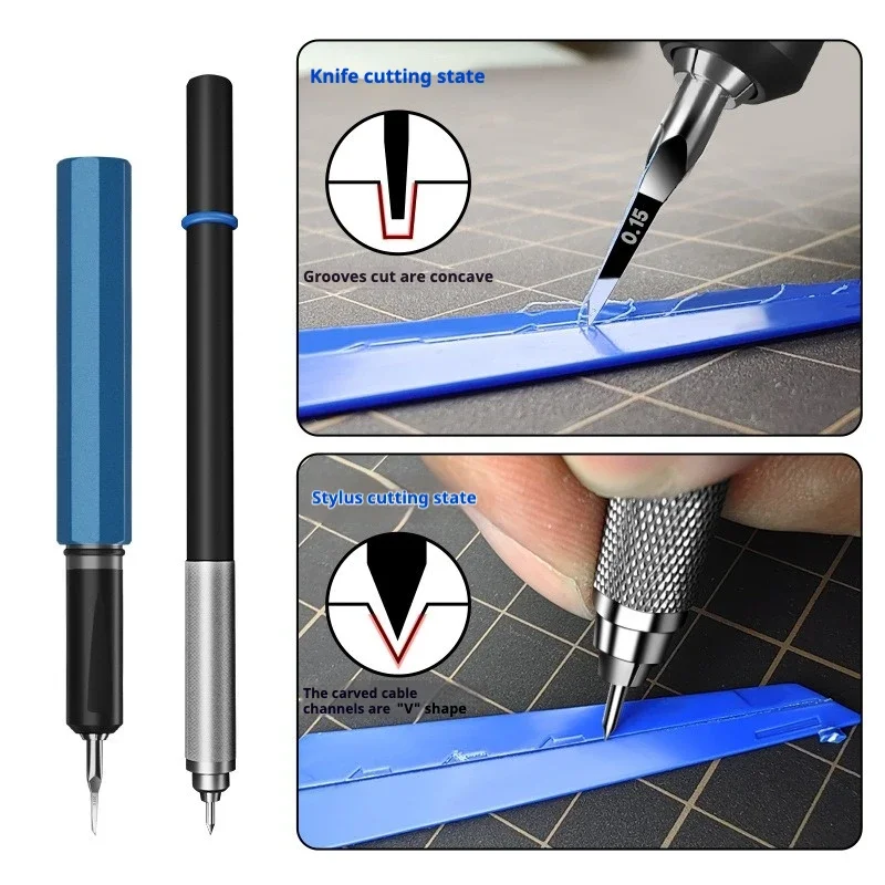 Stedi MS-39 High Hardness Steel Model Hobby Knife / Scribing Tip Engraving Craft Tool for Model Making Carving Push Knife