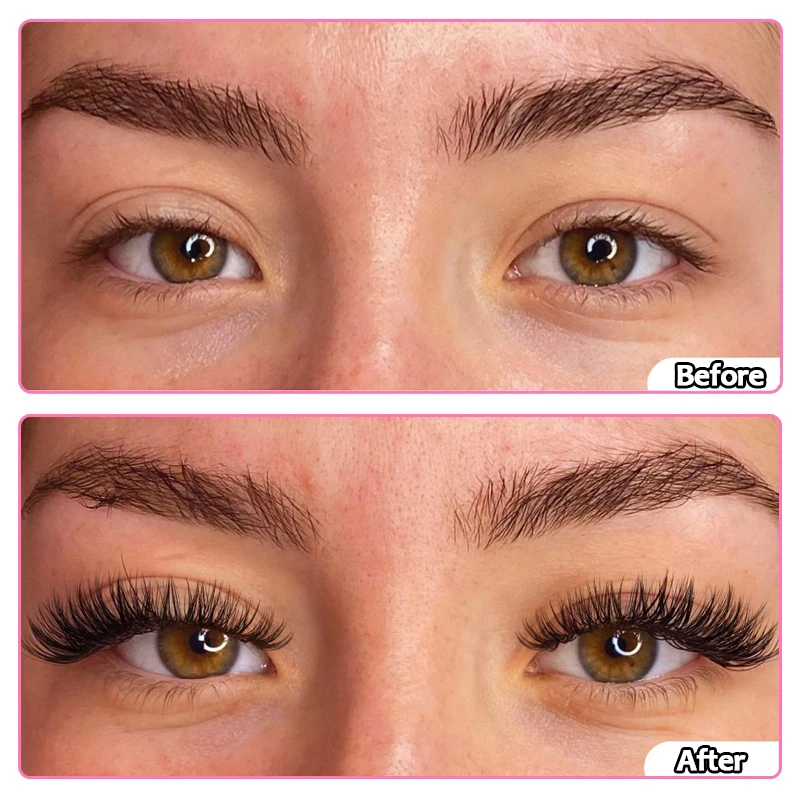 12 rangées 10D / 20D 240bundle / box vison chaîne de cils extensions de cils naturels 3D russe Personal Lashes outils de maquillage Mascara