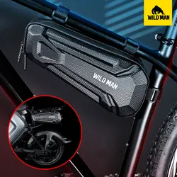 WILD MAN XT9 Mountain Bike Road Front Beam EVA Hard Shell Triangle Bag, Electric Motorcycle Side Bag, Outdoor Cycling Equipment