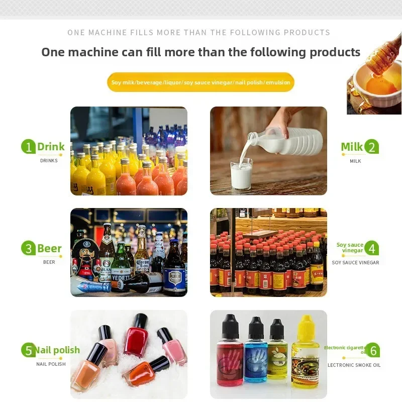 Small 13-liter peristaltic pump liquid filling machine Vat disinfectant Baijiu chemical liquid water  water automatic