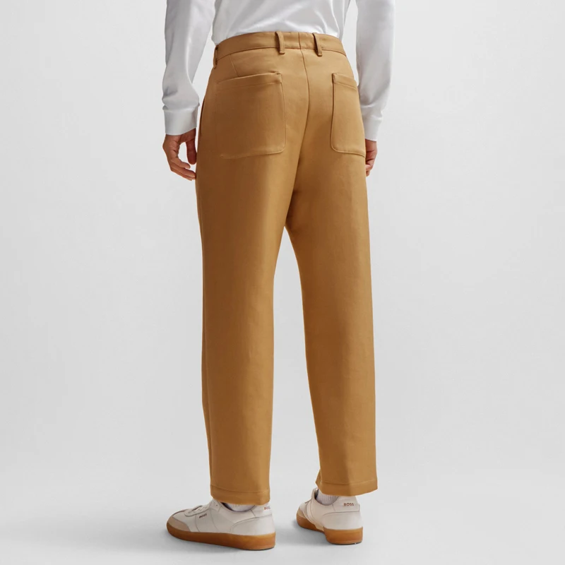 Celana Kasual Pria Katun Produk Baru Musim Semi dan Musim Gugur Celana Khaki Khusus Nyaman Elegan Fashion Inggris untuk Pria