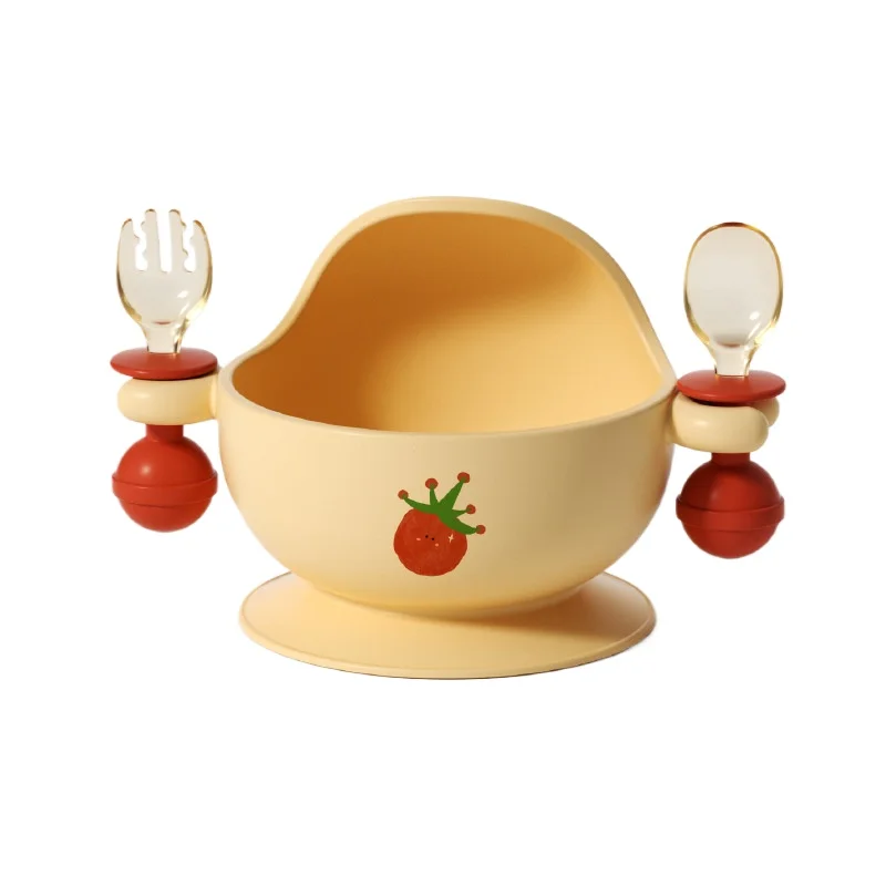 وعاء الوجبات الخفيفة المحمول للأطفال للنزهات وأدوات المائدة الآمنة للأطفال: كوب فواكه مقاوم للكسر ومقاوم للانسكاب، صينية سيليكون لشفط الأطفال #6