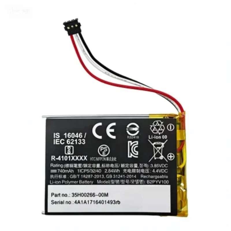 B2PYV100 3.85V 740mAh 2.84Wh Li-Polymer Replacement Battery For H-T-C Vive Tracker 2.0 3.0 VR Motion Tracker