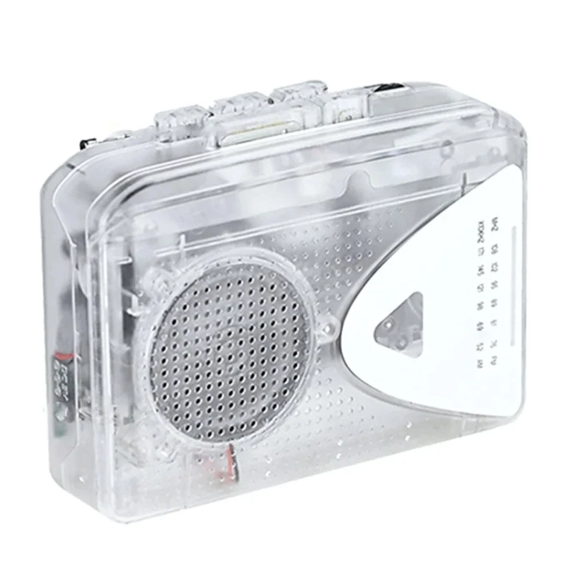 

Portable Cassette Players FM AM Radio Walkman Tape Player Built in External Speakers 3.5mm Cassette to MP3 Converter