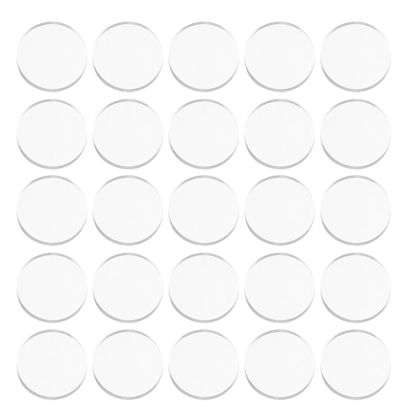 25Pcs Glass Table Grip Pads 20Mm Clear Non-Adhesive Silicone Bumper Spacers Anti-Slip Table Stabilizer for Home Restaurant