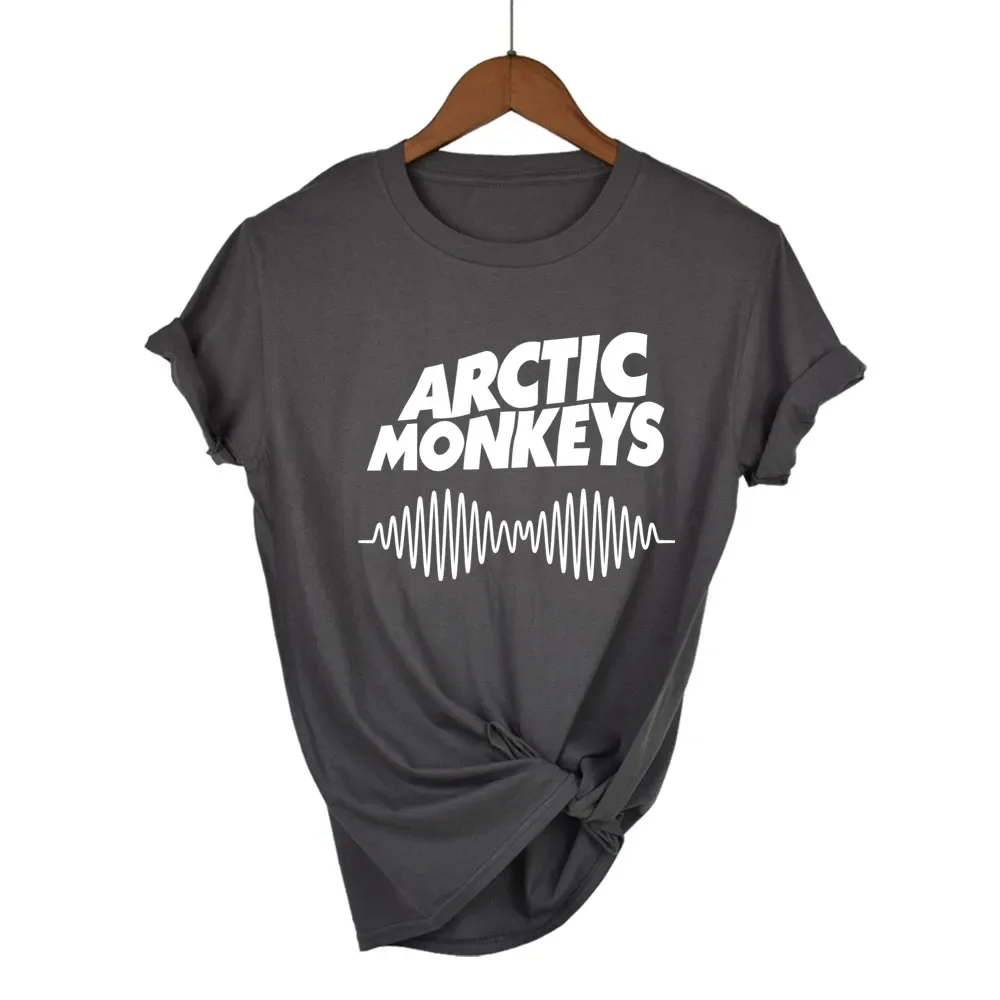 ARCTIC MONKEYS T Shirt Sound Wave Print  Women Tops Short Sleeve O Neck Loose T-shirt Ladies Causal Tee Shirt Clothes Tee